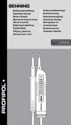 Benning PROFIPOL+ Gebruiksaanwijzing