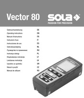 Sola Vector 80 Gebruiksaanwijzing