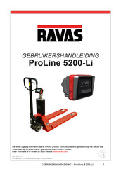 Ravas ProLine 5200-Li Gebruikershandleiding