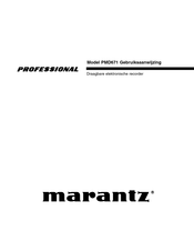 Marantz professional PMD671 Gebruiksaanwijzing