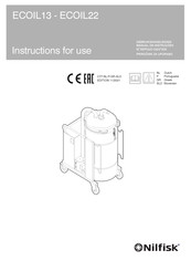 Nilfisk ECOIL22 Gebruikershandleiding