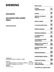 Siemens SINUMERIK 828D Bedieningshandboek