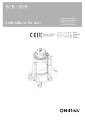 Nilfisk S3 B Gebruikshandleiding