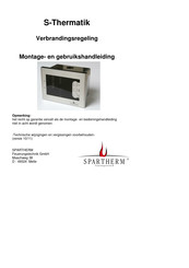 Spartherm S-Thermatik Montage- En Gebruikshandleiding