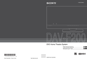 Sony DAV-F200 Gebruiksaanwijzing