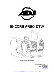 ADJ Encore FR20 DTW Gebruikershandleiding