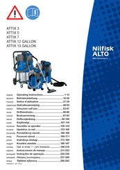 Nilfisk Alto ATTIX 3 Gebruiksaanwijzing