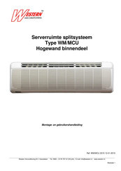 Western Airconditioning MCU 60 Montage- En Gebruikershandleiding