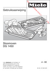 Miele DG 1450 Gebruiksaanwijzing