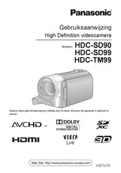 Panasonic HDC-TM99 Gebruiksaanwijzing