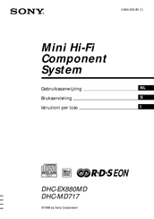 Sony DHC-EX880MD Gebruiksaanwijzing