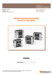 Unicorn ELMA X-TRA Series Bedieningshandleiding