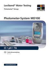 Tintometer Lovibond MD100 Gebruiksaanwijzing