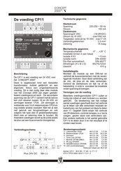 CONCEPT 2000 CP11 Handleiding