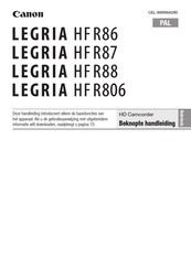 Canon LEGRIA HFR86 Handleiding