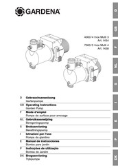 Gardena 7000/5 Inox Multi 4 Gebruiksaanwijzing