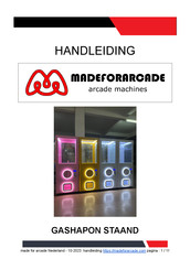 MADEFORARCADE GASHAPON Handleiding