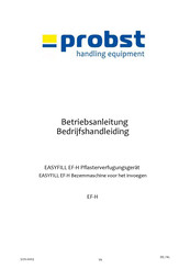 probst EASYFILL EF-H Bedrijfshandleiding