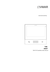 Vimar TAB 7S IP Gebruikershandleiding