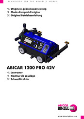 Abicor Binzel ABICAR 1200 PRO 42V Originele Gebruiksaanwijzing