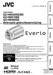 JVC Everio GZ-HM330BE Beknopte Gebruiksaanwijzing