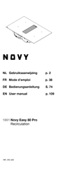 Novy Easy 80 Pro Gebruiksaanwijzing