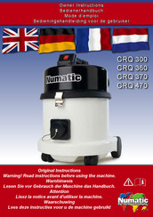 Numatic CRQ 470 Bedieningshandleiding Voor De Installateur