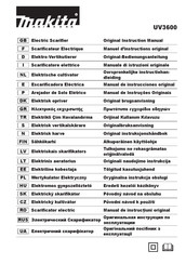 Makita UV3600 Instructiehandleiding