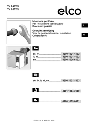 elco VL 3.290 D Gebruiksaanwijzing