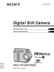 Sony MVC-FD200 Gebruiksaanwijzing