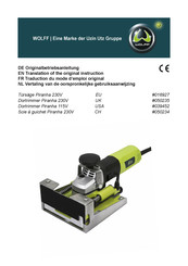 WOLFF 016927 Gebruiksaanwijzing