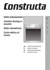 CONSTRUCTA CF 238 Series Gebruiksaanwijzing