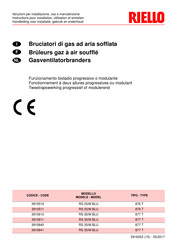 Riello RS 35/M BLU Handleiding Voor Installatie, Gebruik En Onderhoud