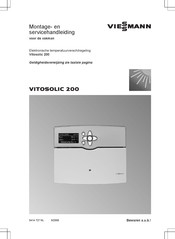 Viessmann Vitosolic 200 Montage- En Servicehandleiding