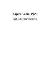 Acer Aspire 4920 Gebruikershandleiding