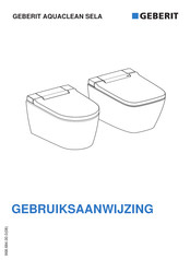 Geberit AQUACLEAN SELA Gebruiksaanwijzing