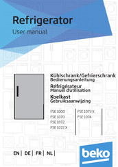 Beko FSE 1073 X Gebruiksaanwijzing