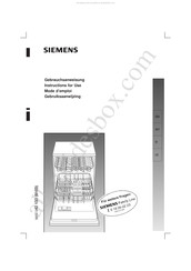 Siemens SE64A560/17 Gebruiksaanwijzing