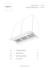 Novy Fusion Pro 87 Series Gebruiksaanwijzing