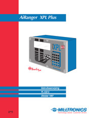 Milltronics AiRanger XPL Plus Gebruiksaanwijzing