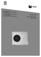 bulex GeniaAir Split HA 10-5 OS Gebruiksaanwijzing