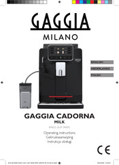 Gaggia Milano SUP 049EP Gebruiksaanwijzing