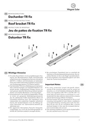 wagner solar TR fix Montagehandleiding