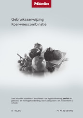 Miele K 7716 Series Gebruiksaanwijzing