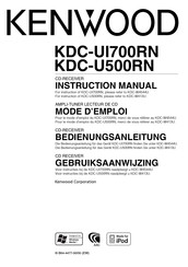 Kenwood KDC-U500RN Gebruiksaanwijzing