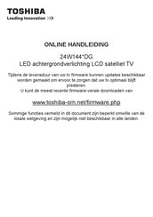 Toshiba 24W144 DG Series Online Handleiding