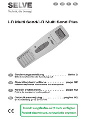 Selve i-R Multi Send Plus Gebruiksaanwijzing