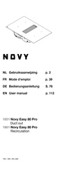 Novy Easy 80 Pro Gebruiksaanwijzing