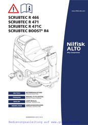 Nilfisk SCRUBTEC R 471 Gebruiksaanwijzing