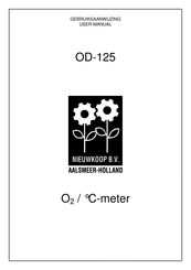 Nieuwkoop OD-125 Gebruiksaanwijzing